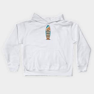 surfboard art, surfing surfer vibes, v17 Kids Hoodie